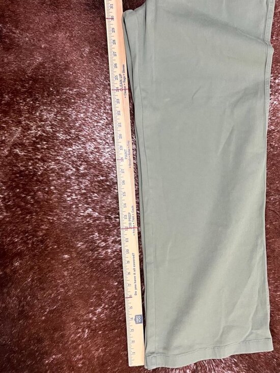 BP High Waist Wide Leg Stretch Twill Pants Green Halo Sage Women’s 12 - Picture 9 of 12